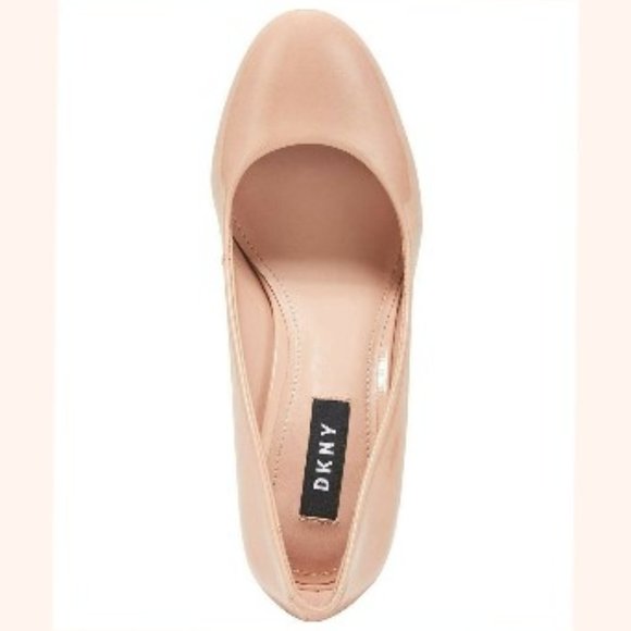 DKNY Laci Nude Patent Leather Pumps - Picture 3 of 11